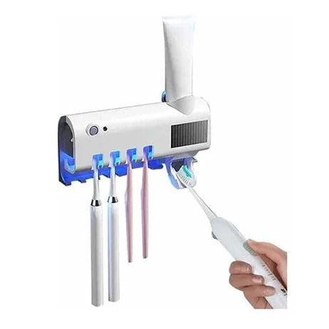 Esterilizador de Escova de Dentes - Dispenser de Pasta Automático - Mata 99% dos Germes