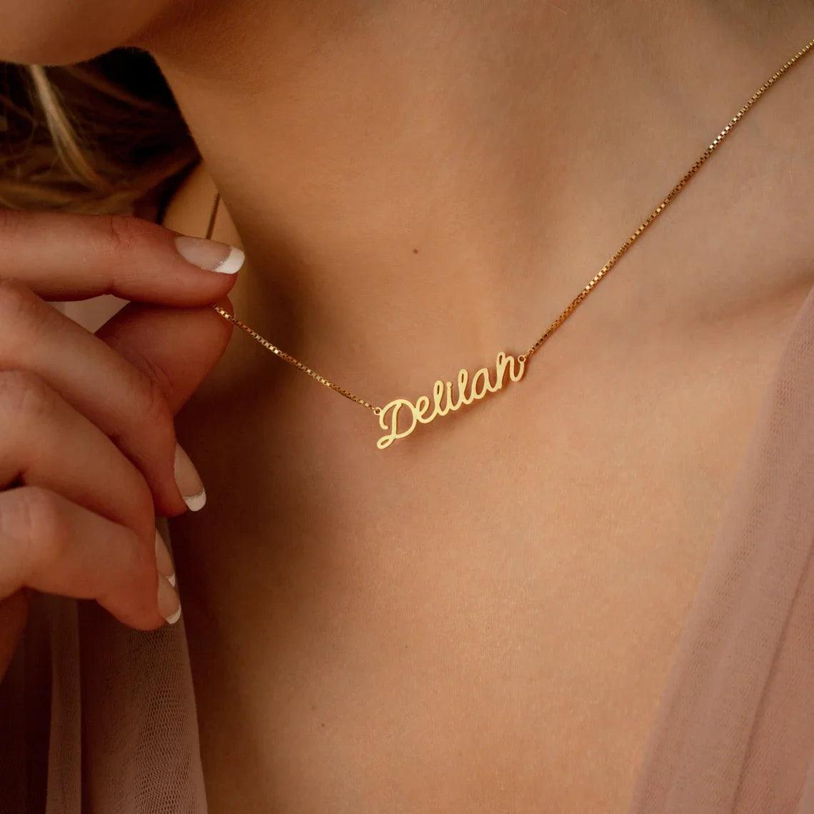 Colar personalizável - Corrente Veneziana Curta - Prata 975 - Compre 2 leve 3