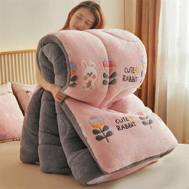 Edredom Premium Dupla Face - Lã de Cordeiro Luxuosa