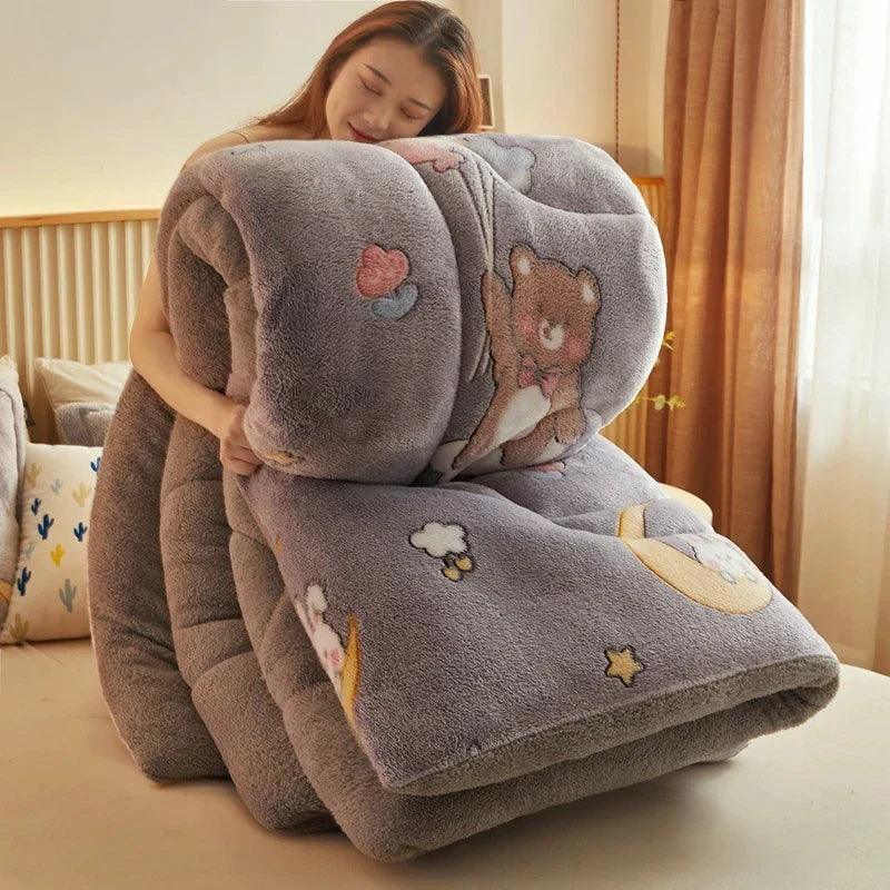 Edredom Premium Dupla Face - Lã de Cordeiro Luxuosa