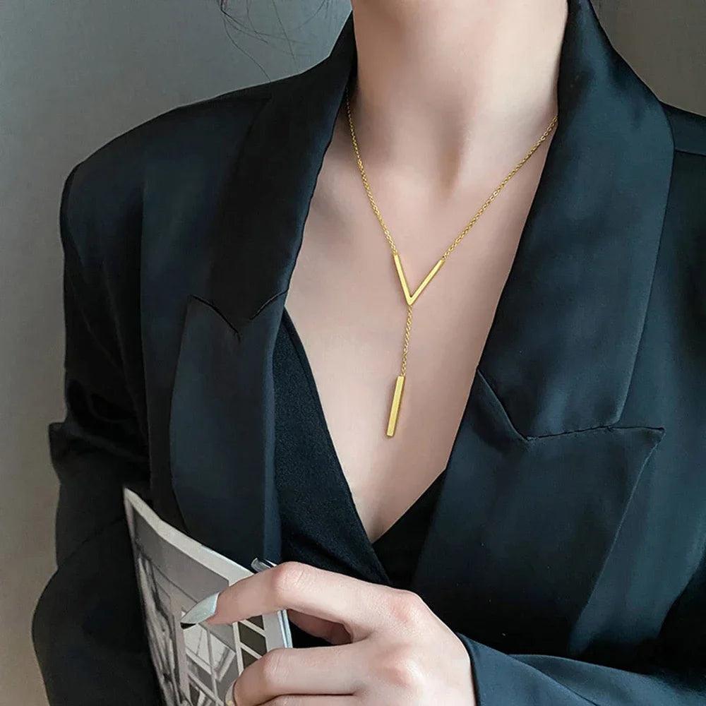 Colar Longo - Aurora - Banho em ouro 18k - Exclusivo
