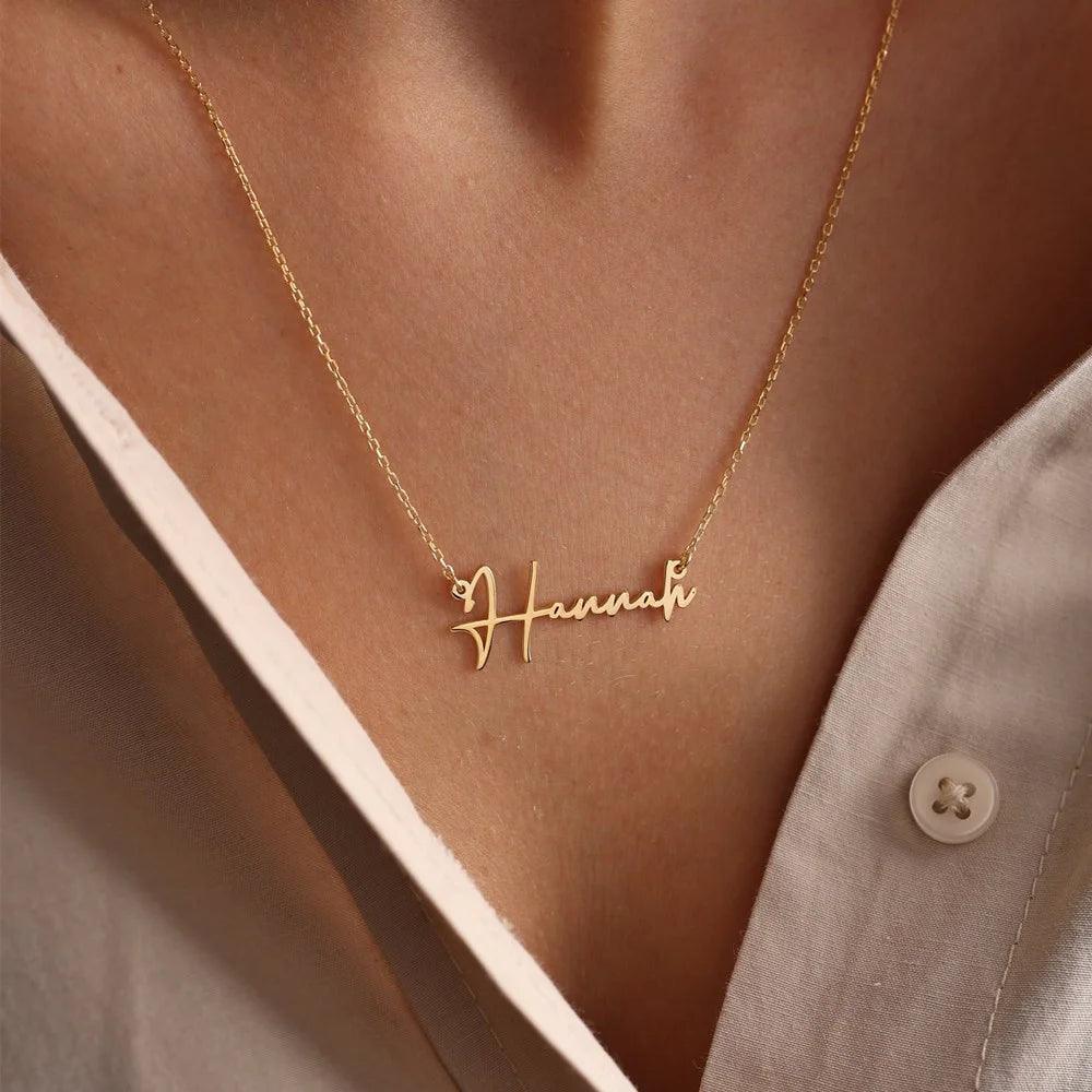 Colar personalizável - Aço inoxidável - Corrente Tijolinho - 2º unidade com 15% OFF
