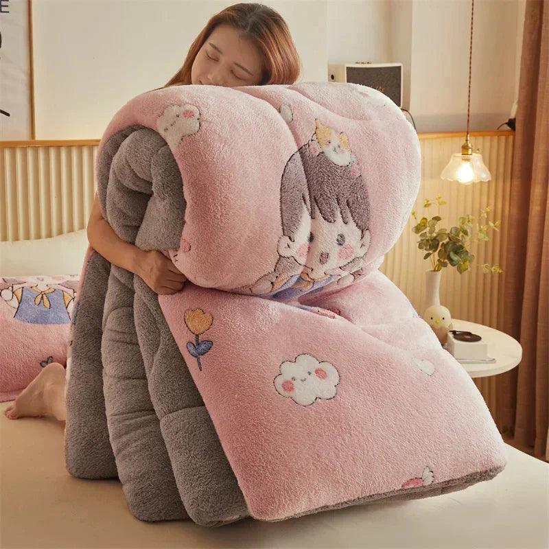 Edredom Premium Dupla Face - Lã de Cordeiro Luxuosa