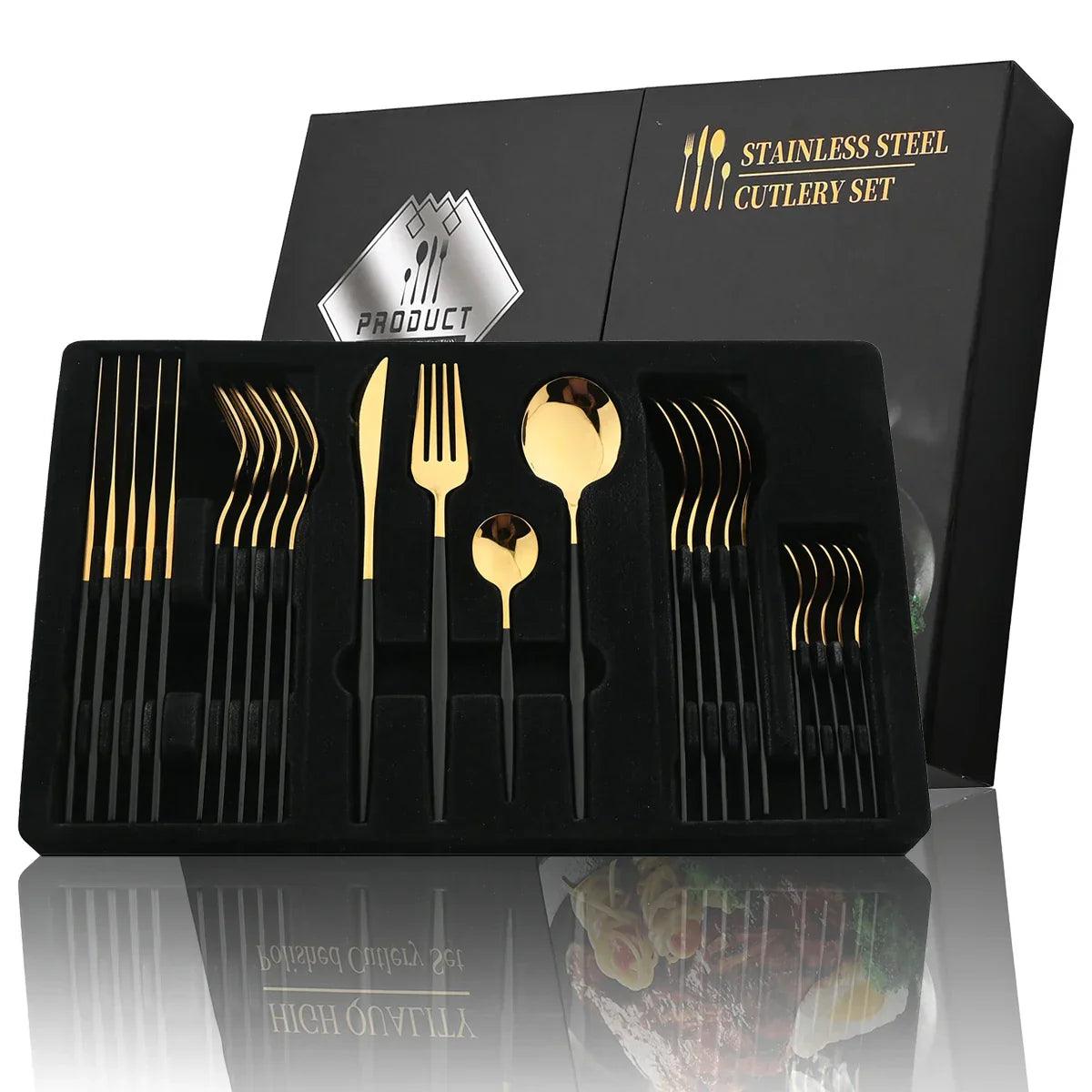 Kit 20 Talheres em aço Inoxidável - Premium