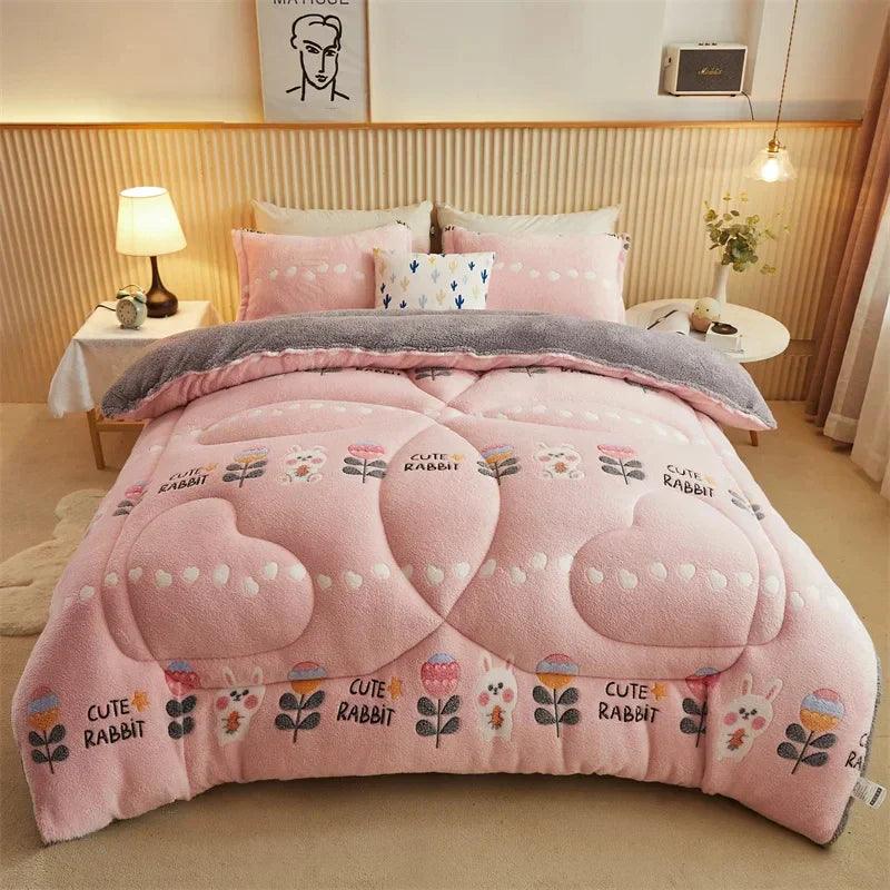 Edredom Premium Dupla Face - Lã de Cordeiro Luxuosa