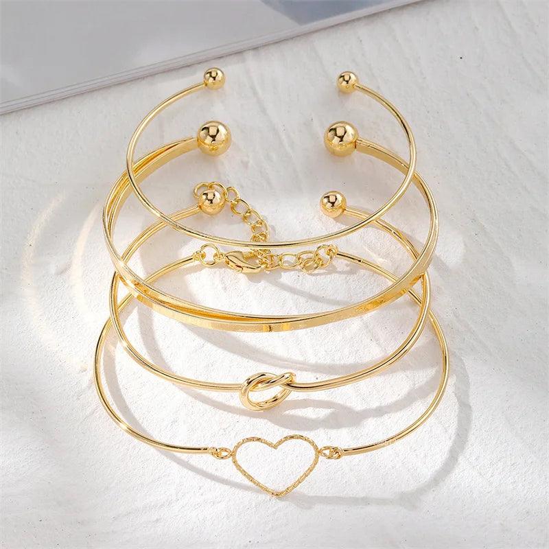 Kit Pulseiras Aurora - Banho em ouro 18k