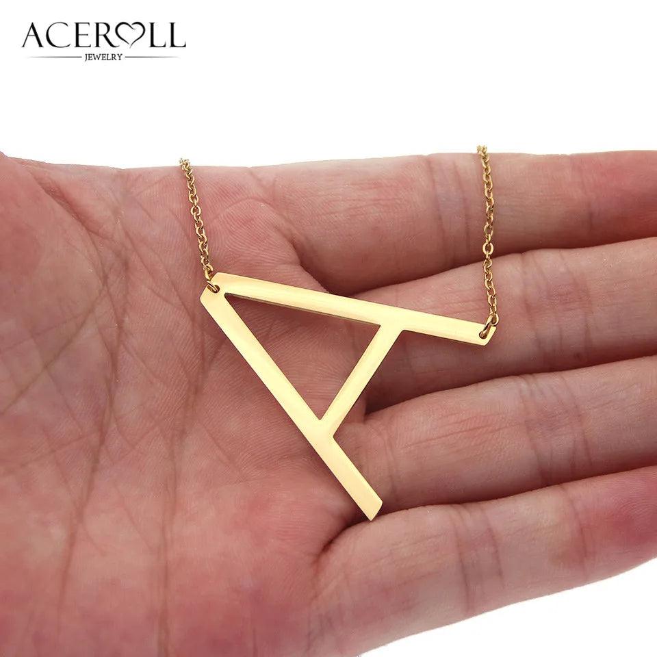 Colar Letra do seu Nome - Banhado a ouro 18k - Promoção